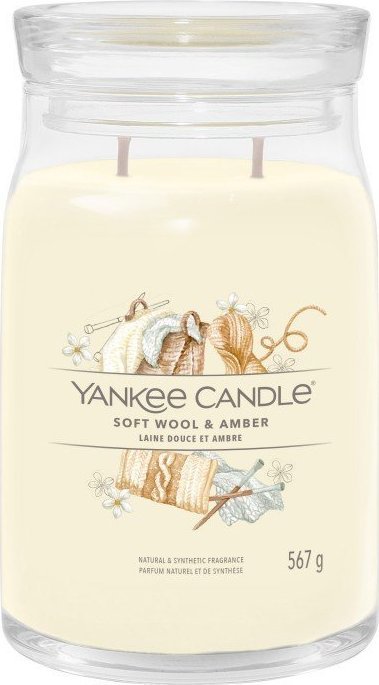 Yankee Candle Signature Soft Wool & Amber Swieca Duza 567g