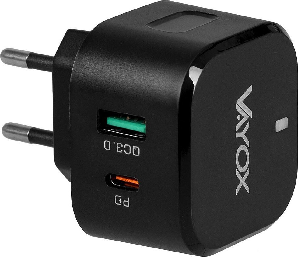 Ladowarka Vayox Ladowarka sieciowa USB Quick Charge 3.0 + PD 20W premium line VA0001 Vayox BX8587 (5902689075865) iekārtas lādētājs