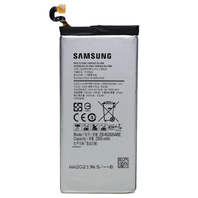 Samsung EB-BG920ABE Akumulators G920F Galaxy S6 Li-Ion 2550mAh akumulators, baterija mobilajam telefonam