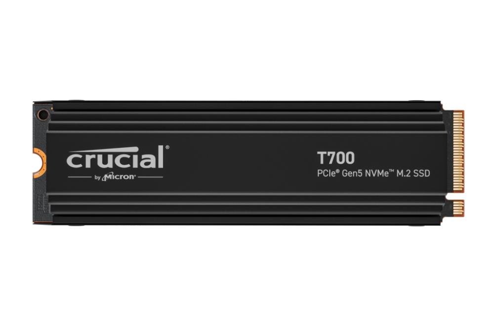 Crucial T700 with heatsink   2TB PCIe Gen5 NVMe M.2 SSD SSD disks