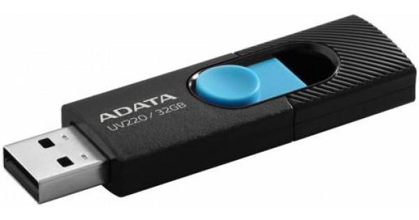 ADATA 32GB UV220 USB 3.0. Black/Blue DashDrive USB Flash atmiņa