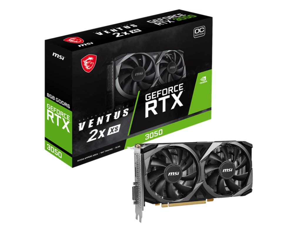 MSI GeForce RTX 3050 VENTUS 2X XS 8 GB OC graphics card video karte