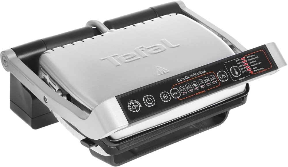 TEFAL Grils Optigrill+ Initial, tērauda GC706D