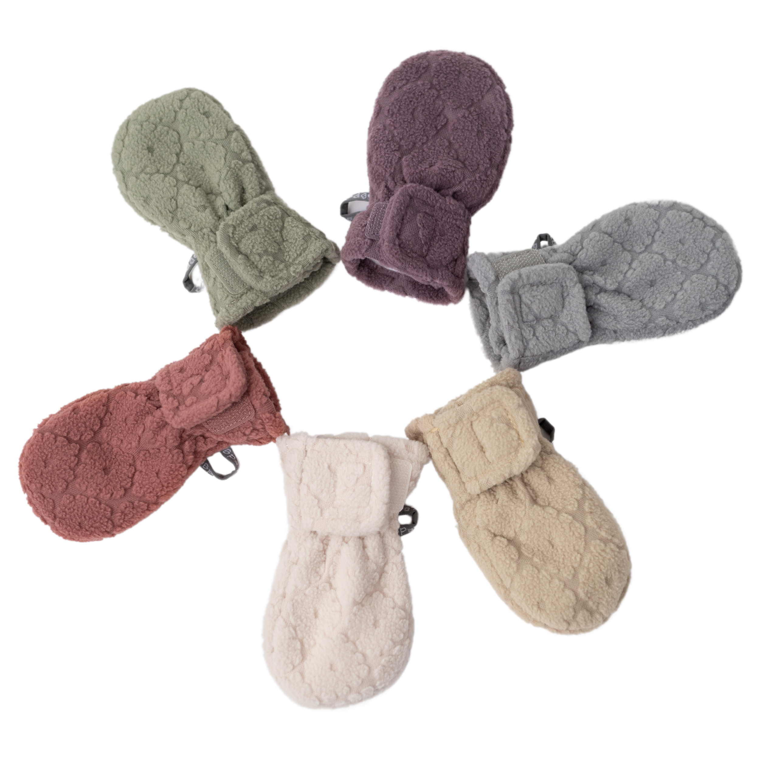 Lodger Mittens Folklore Fleece bērnu cimdiņi, Beige, 0-12m MTF 630_0-12