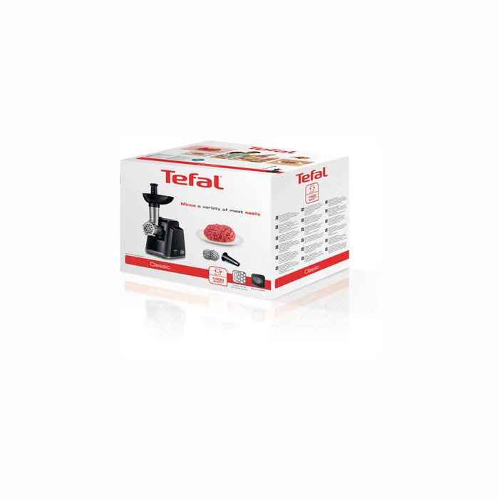 Tefal NE105 mincer 1400 W Black, Stainless steel Gaļas maļamā mašīna