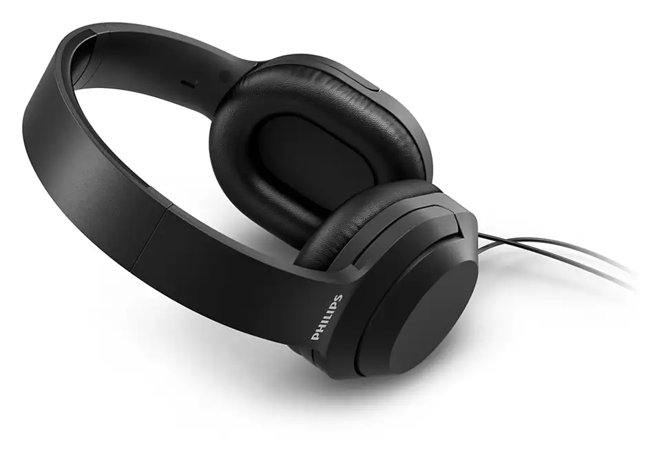 Philips Stereo Headphones TAH2005BK/00, 40 mm drivers/closed-back, Black austiņas