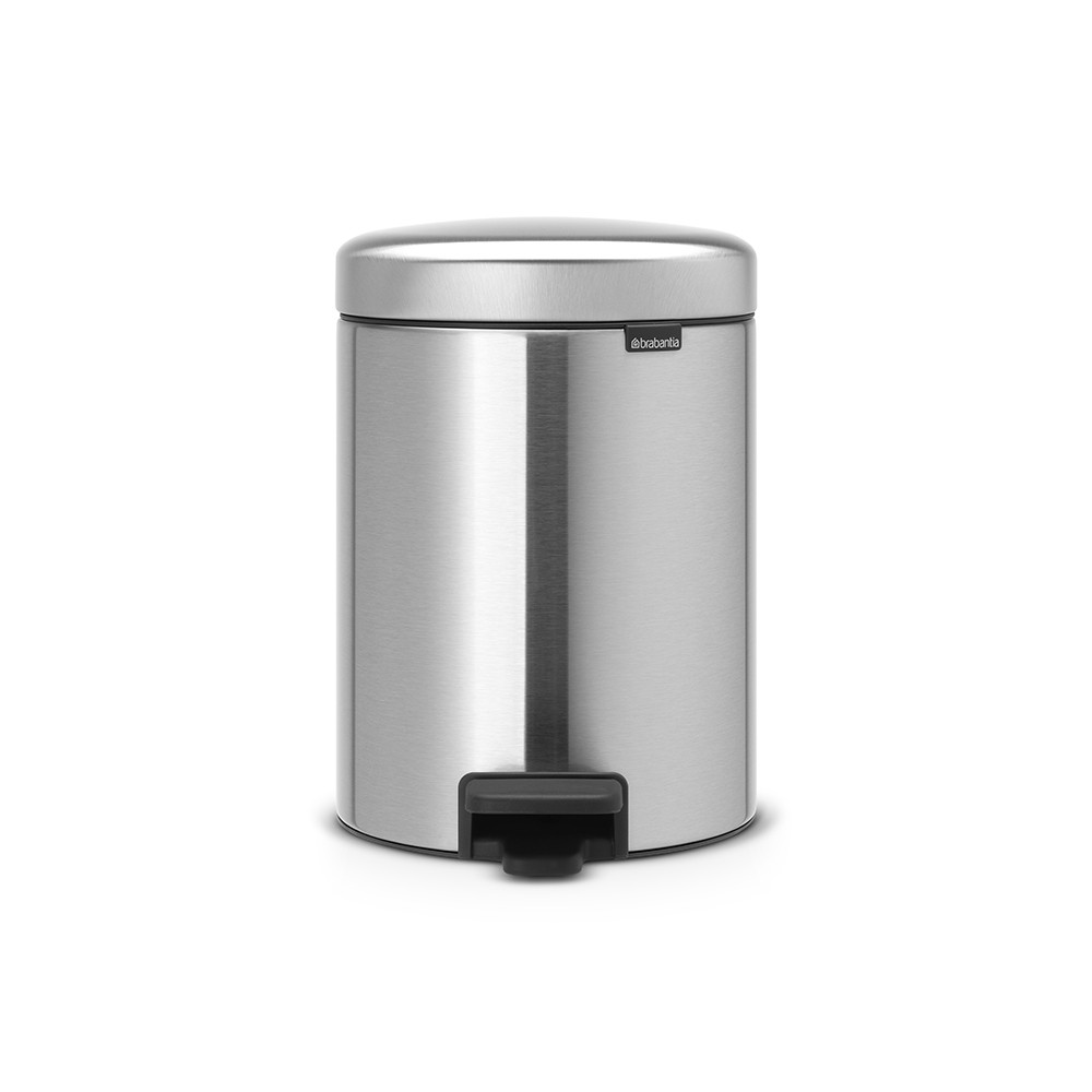 BRABANTIA atkritumu tvertne ar pedāli NewIcon, 5 l, Matt Steel 112645 atkritumu tvertne