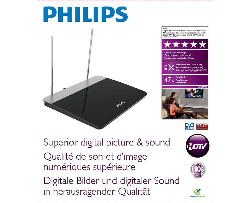 Philips SDV6227 antena