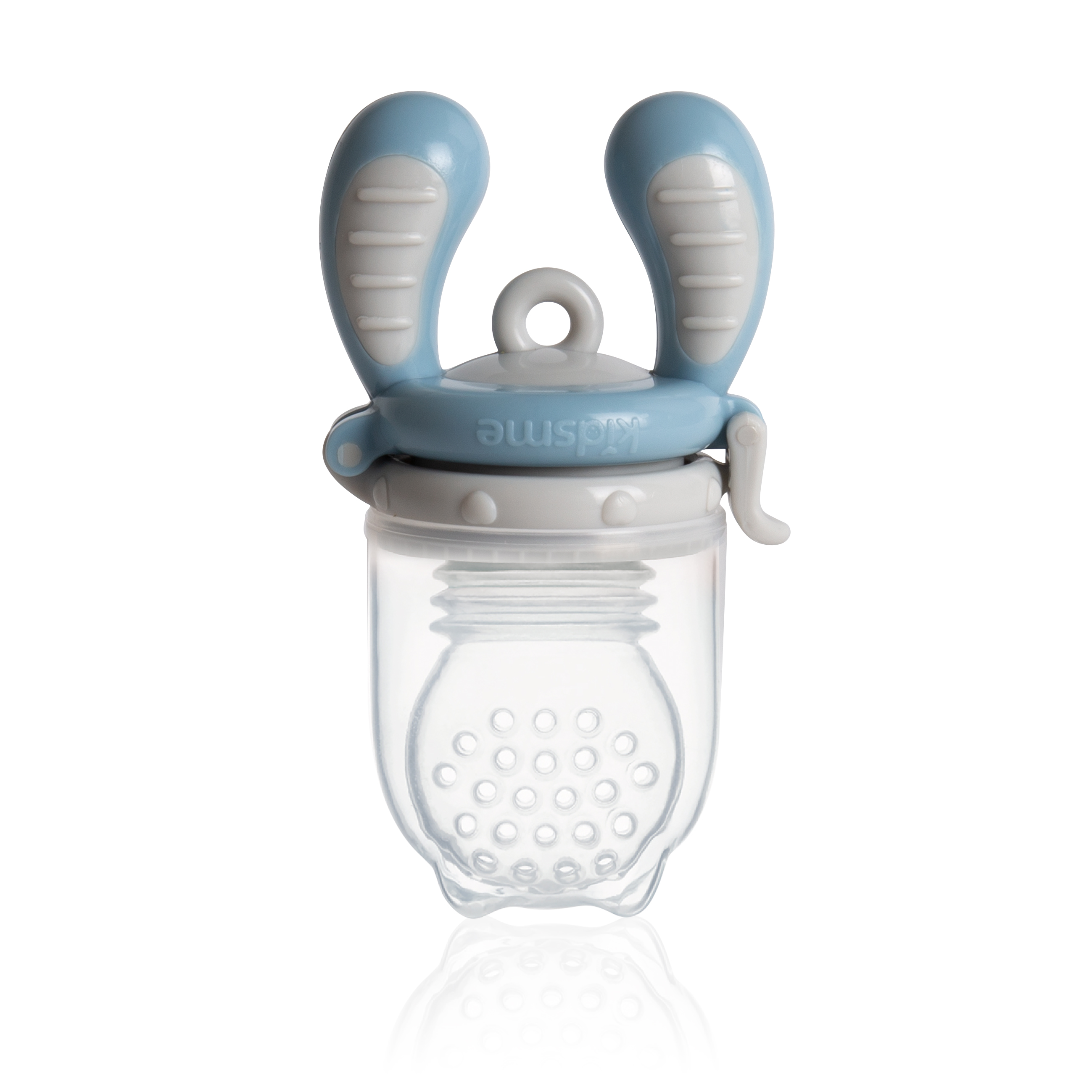 Jaunums! Akcija! Kidsme Food Feeder bērna ēdināšanas ierīce cietiem produktiem (liels), Azure, no 6 mēn. 160337AZ