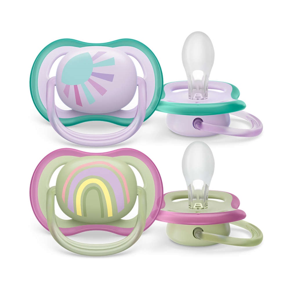 Philips Avent māneklītis Ultra Air, 0-6M (2 gab), meitenēm SCF085/59 māneklītis, knupis