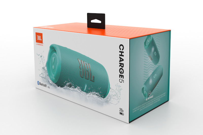 JBL Charge 5 Teal Portable Bluetooth v5.1, IP67, 7500mAh, up to 20 hours pārnēsājamais skaļrunis