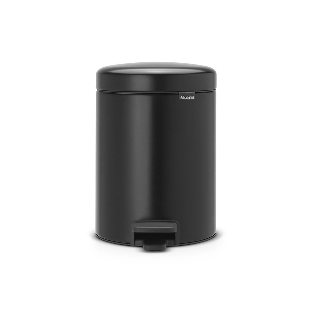 BRABANTIA atkritumu tvertne ar pedāli NewIcon, 5 l, Matt Black 112928 atkritumu tvertne