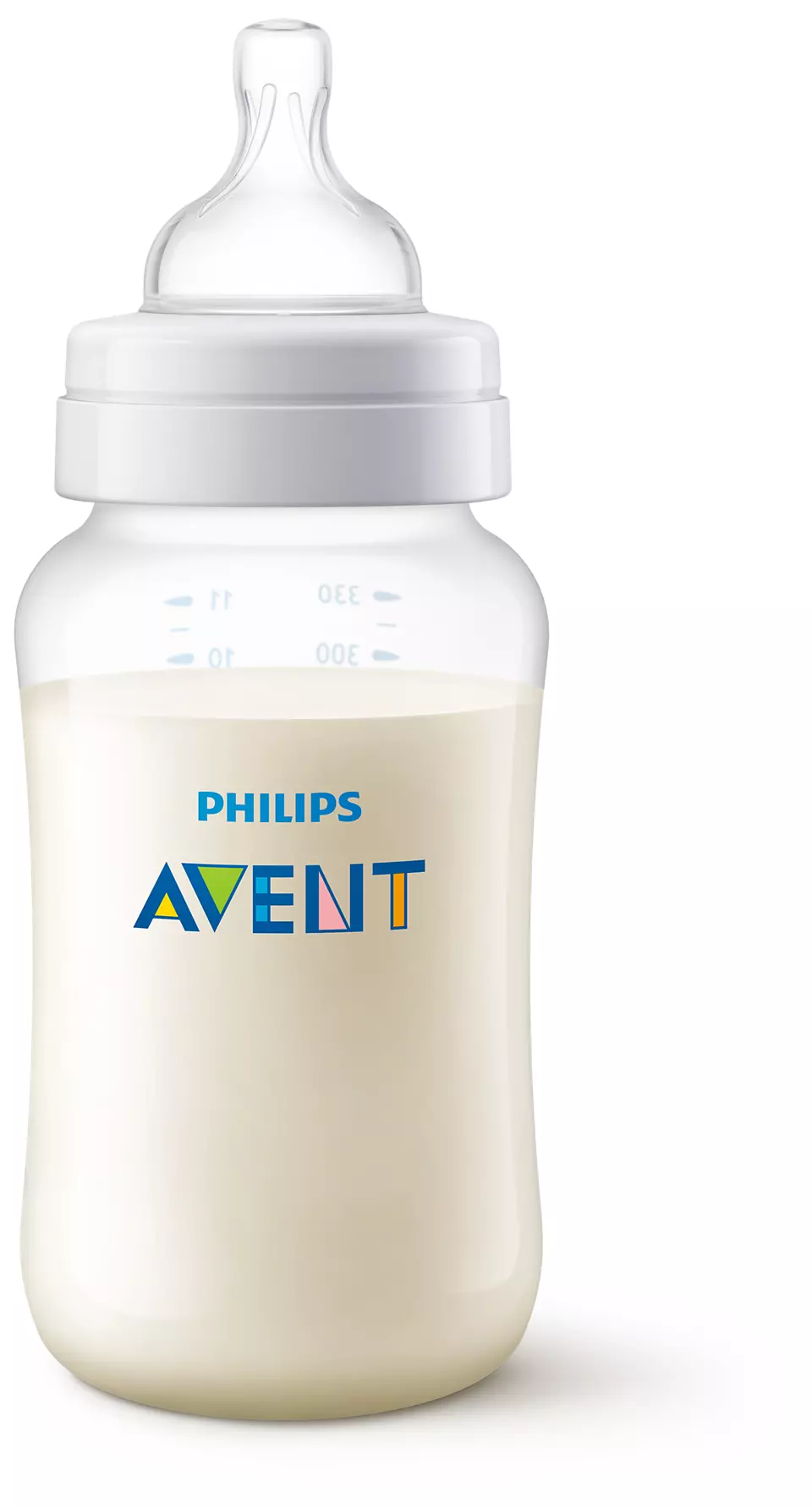 Philips Avent Pretkoliku barošanas pudelīte 330 ml, vidējas plūsmas knupītis, 3m+ SCY106/01 piederumi bērnu barošanai