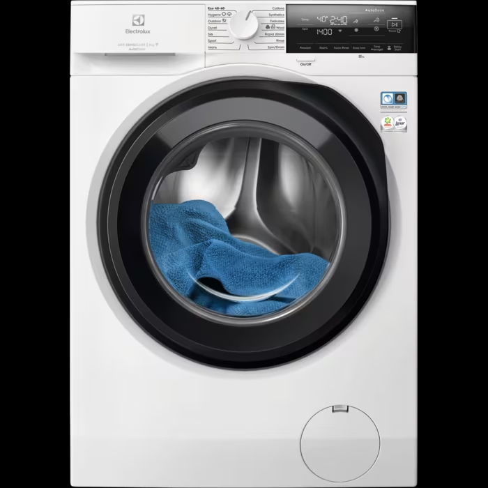 Electrolux 600.sērija veļas mazg.mašīna ar SensiCare un AutoDose, 9kg, balta EW6F3492ACE