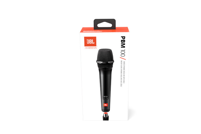 JBL mikrofons ar vadu 4.5 m, melns JBLPBM100BLK Mikrofons