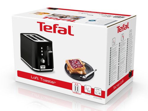 Tefal TT7618 Toaster digital, black Tosteris