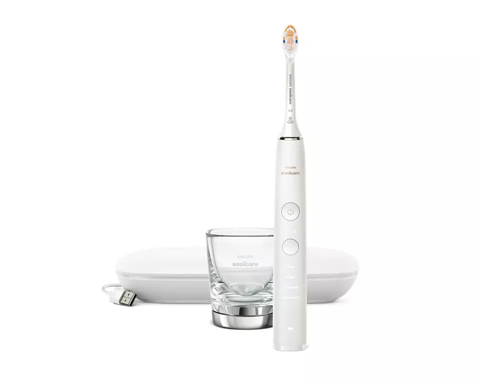 Jaunums! Sonicare zobu birste DiamondClean 9000 ar īpašu lietotni, balta HX9911/19 mutes higiēnai