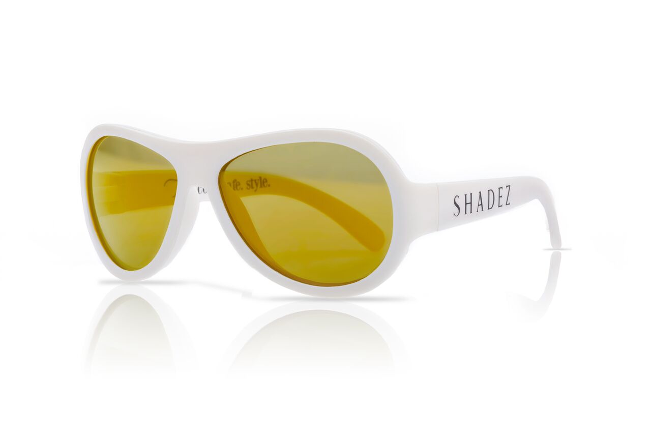 Akcija! SHADEZ Classic White Teeny bērnu saulesbrilles, 7-15 gadi SHZ 12 saulesbrilles