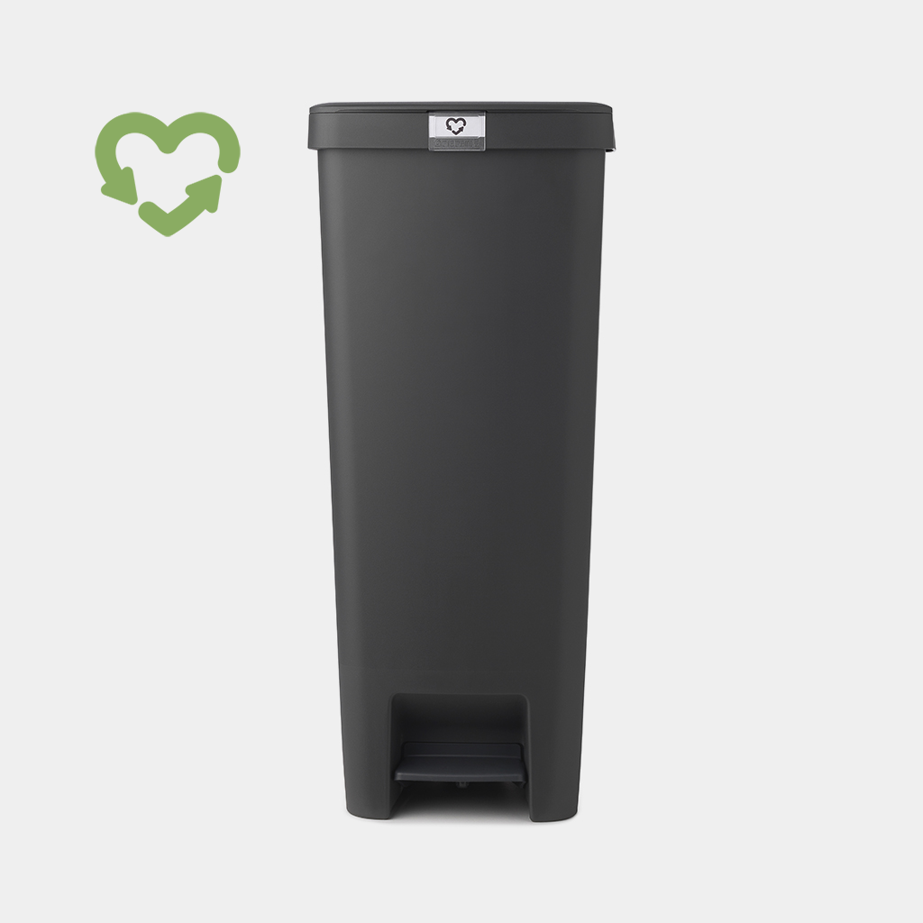 BRABANTIA atkritumu tvertne StepUp ar pedāli, 40l, dark grey 800023 atkritumu tvertne