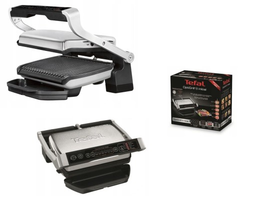 TEFAL Grils Optigrill+ Initial, tērauda GC706D