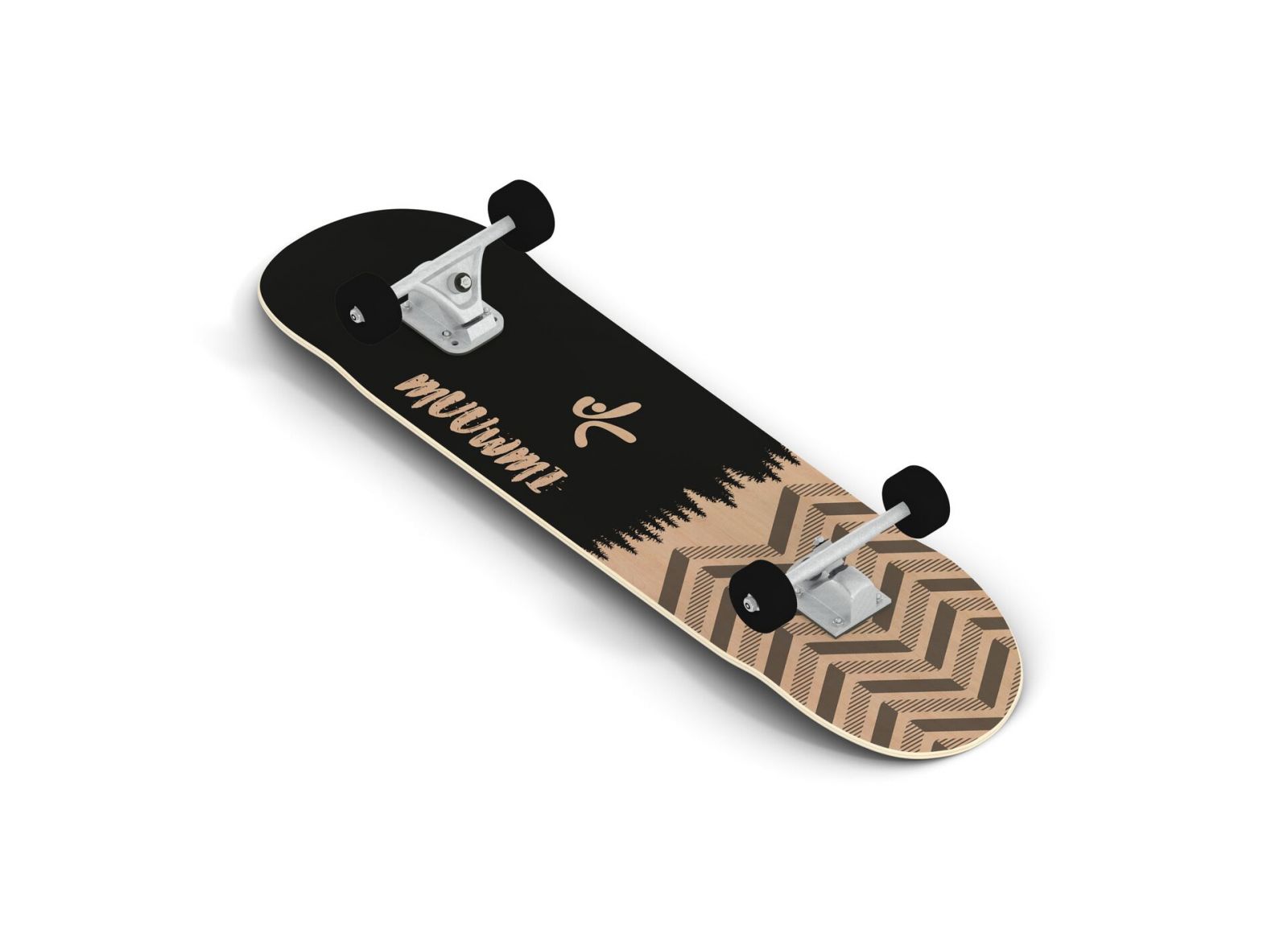 Muuwmi Skateboard skrituļdēlis, ABEC 7 , Forest AU 541 Skrejriteņi