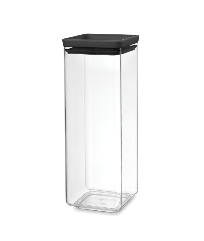 BRABANTIA kārba kantaina 2,5L, dark grey 122408 Pārtikas uzglabāšanas piederumi