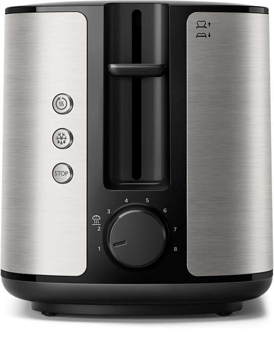 Toaster Philips Viva Collection HD2650/90 (950W; silver color) Tosteris