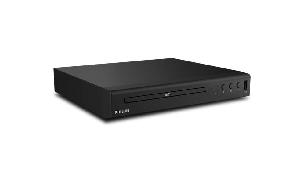 PHILIPS DVD atskaņotājs, melnas TAEP200/12 multimēdiju atskaņotājs