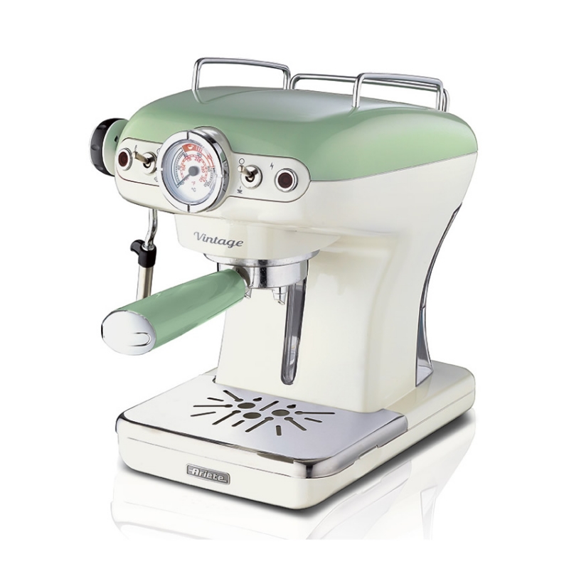 Akcija! Ariete espresso kafijas automāts Vintage, Green A1389/14