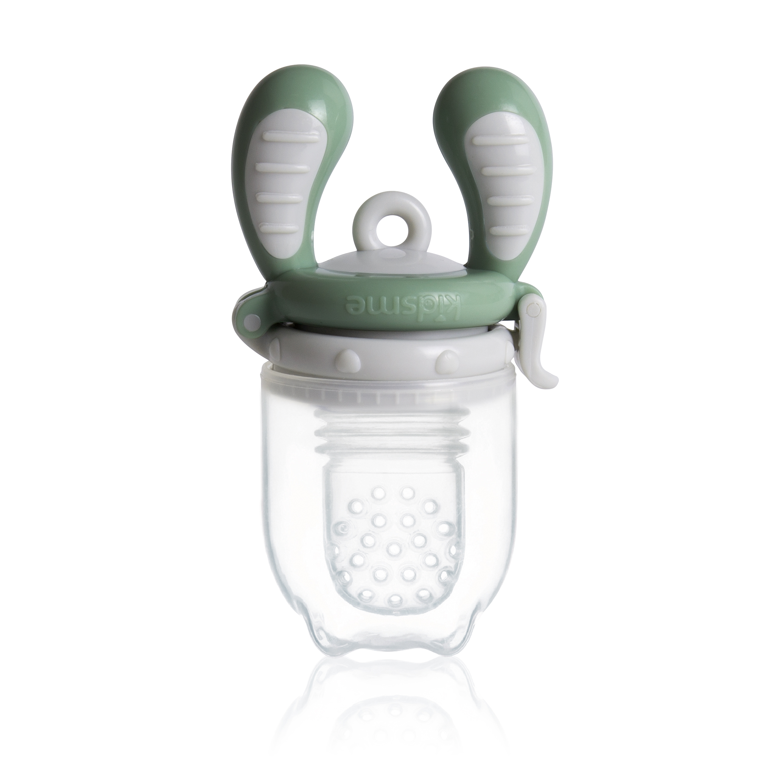 Jaunums! Akcija! Kidsme Food Feeder bērna ēdināšanas ierīce cietiem produktiem (vidējs), Grey, no 4 mēn. 160350GR