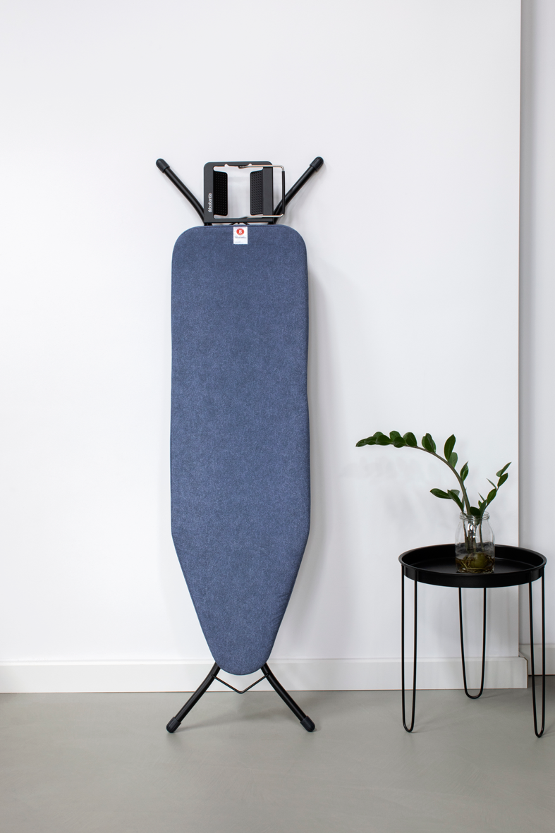 BRABANTIA gludināmā dēļa pārvalks, 124x38 cm, Denim Blue (B) 4mm+ 4mm filcis 130700 gludināmais dēlis, veļas žāvētājs