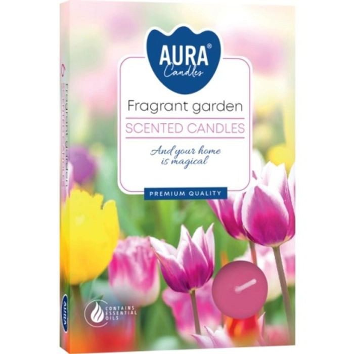 Tejas sveces arom. Aura Fragrant garden 6gab. 3-4h 641060