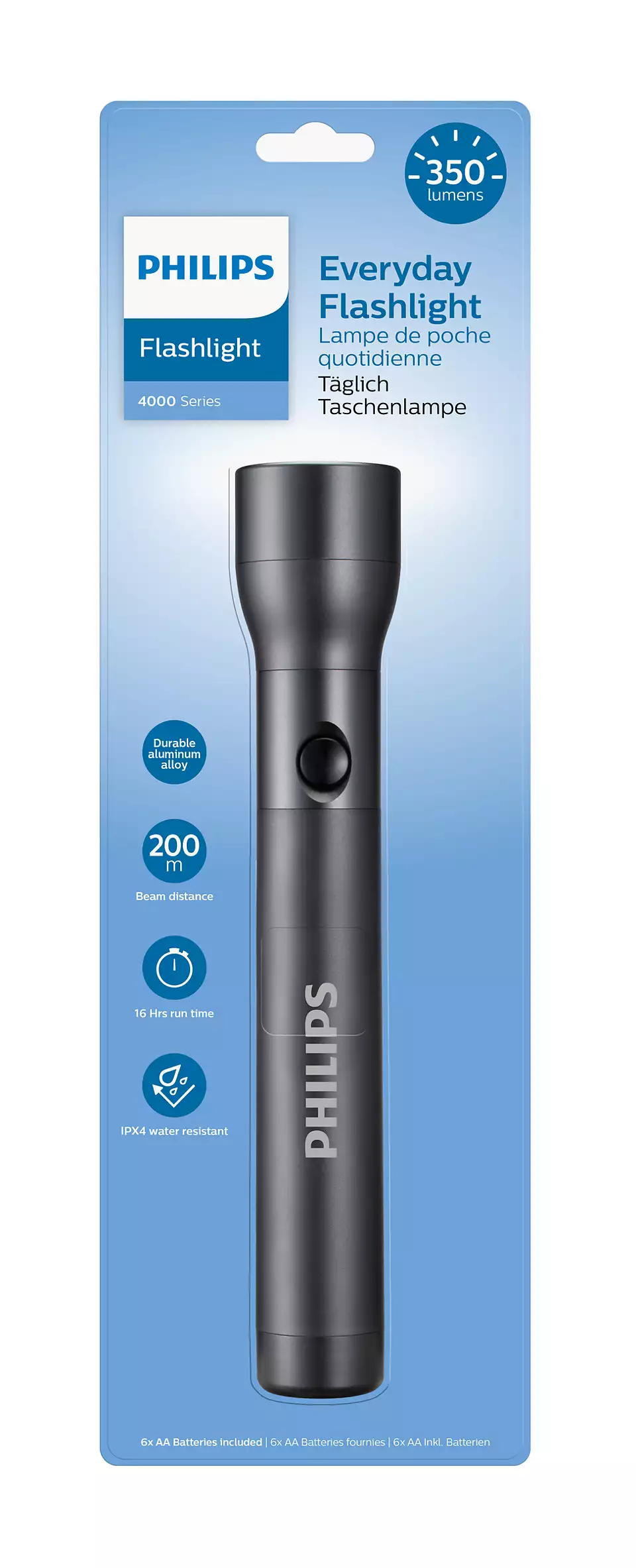 LED lukturis, Philips LED flashlight SFL4003 kabatas lukturis