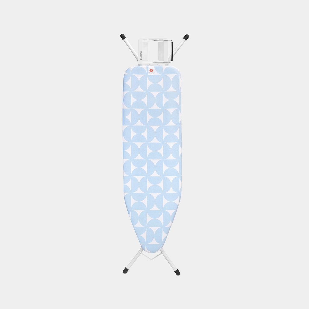 BRABANTIA gludināmais dēlis B, 124x38cm, fresh blue 218767 gludināmais dēlis, veļas žāvētājs