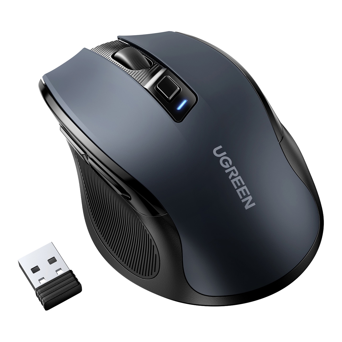 Ugreen optical wireless mouse USB 2.4GHz 4000 DPI black Datora pele