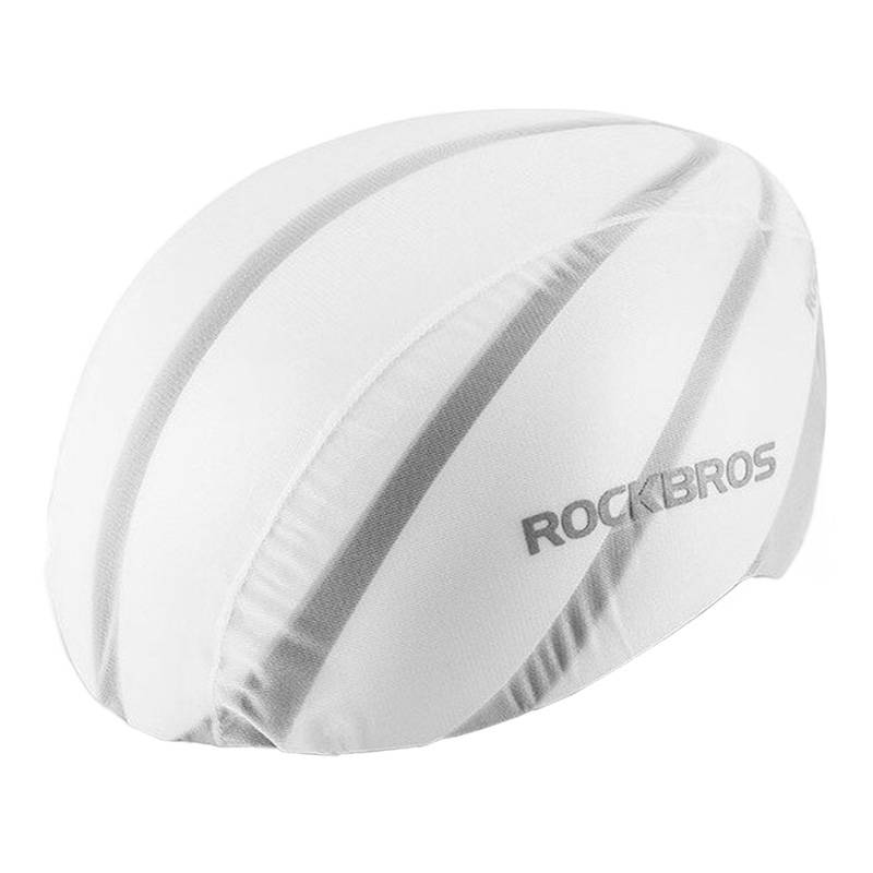 RockBros Wodoodporny pokrowiec na kask rowerowy Rockbros YPP017 (bialy)