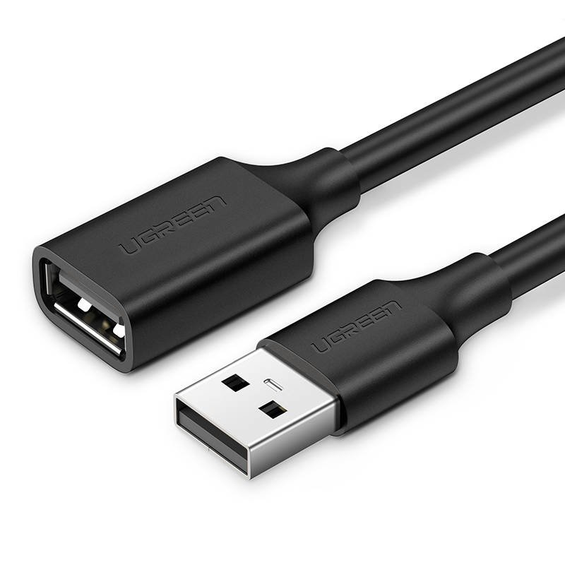 Ugreen USB-A - USB-A 3m Black Cable (UGR398BLK) USB kabelis