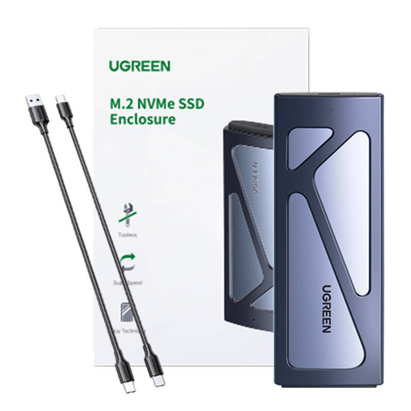 Ugreen Pocket 15512 M.2 NVMe SSD Enclosure cietā diska korpuss