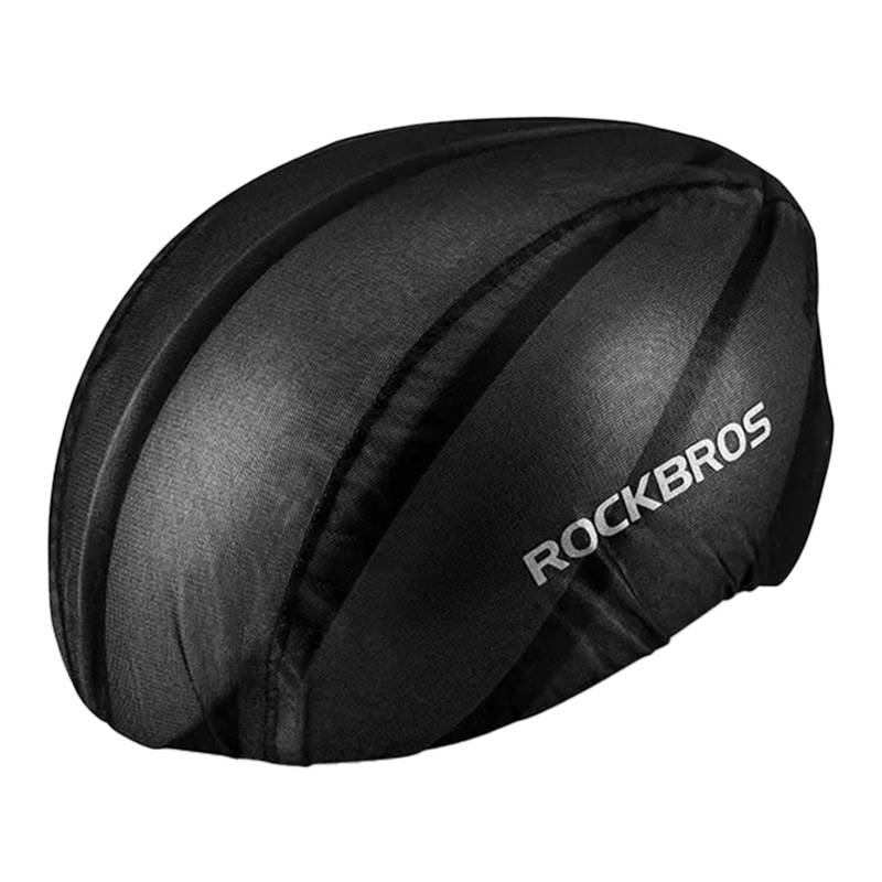 RockBros Wodoodporny pokrowiec na kask rowerowy Rockbros YPP017 (czarny)