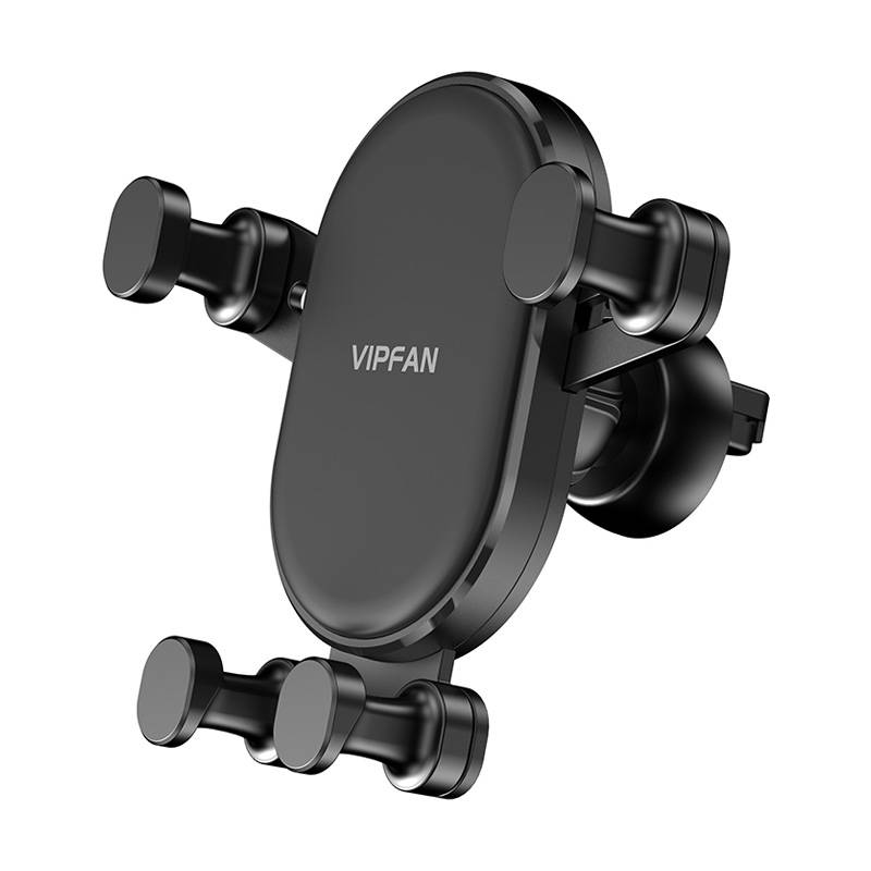 Gravity mount Vipfan H01 for ventilation outlet or dashboard, adjustable (black) H01 (6971952431706) Mobilo telefonu turētāji