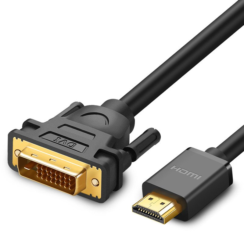 HDMI - DVI UGREEN HD106 Cable 2m (Black) 10135 (6957303811359)