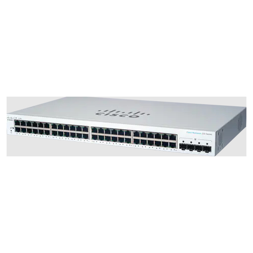 Cisco CBS220-48T-4G Managed L2 Gigabit Ethernet (10/100/1000) 1U White komutators