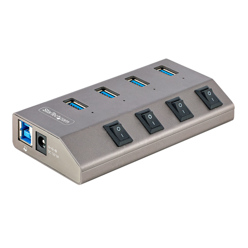 STARTECH 4-PT USB HUB W/ON/OFF SWITCHES WITH INDIVIDUAL ON/OFF SWITCHES USB centrmezgli
