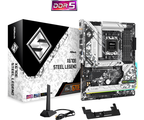 Asrock AM5 X670E Steel Legend DDR5 pamatplate, mātesplate