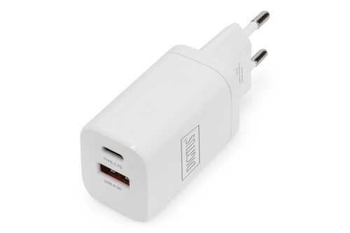 DIGITUS USB Charger 1xUSB-A/1x USB-C 30W iekārtas lādētājs