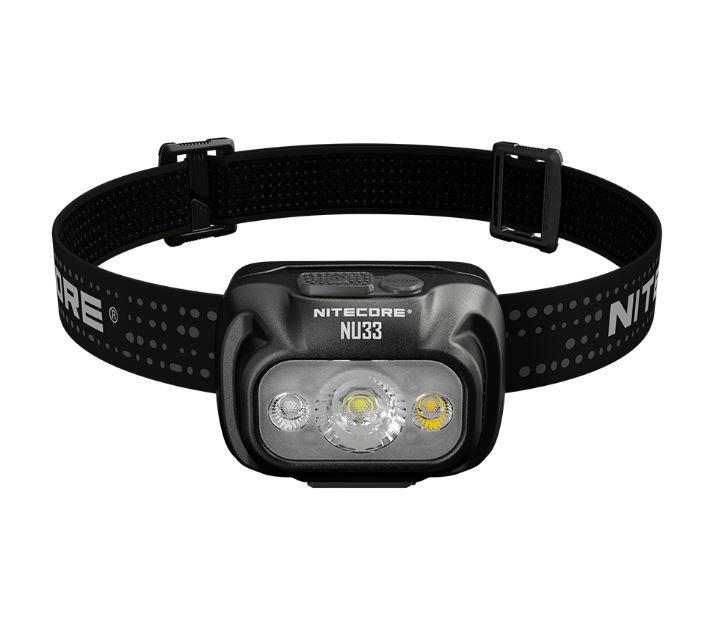 Nitecore NU33 Black Headband flashlight LED kabatas lukturis