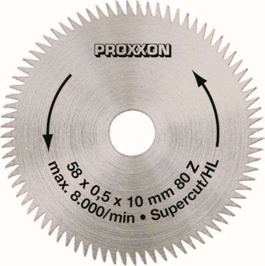 Proxxon Tarcza 58/10 mm super-cut (PR28014) PR28014 (4006274280144) Elektriskais zāģis