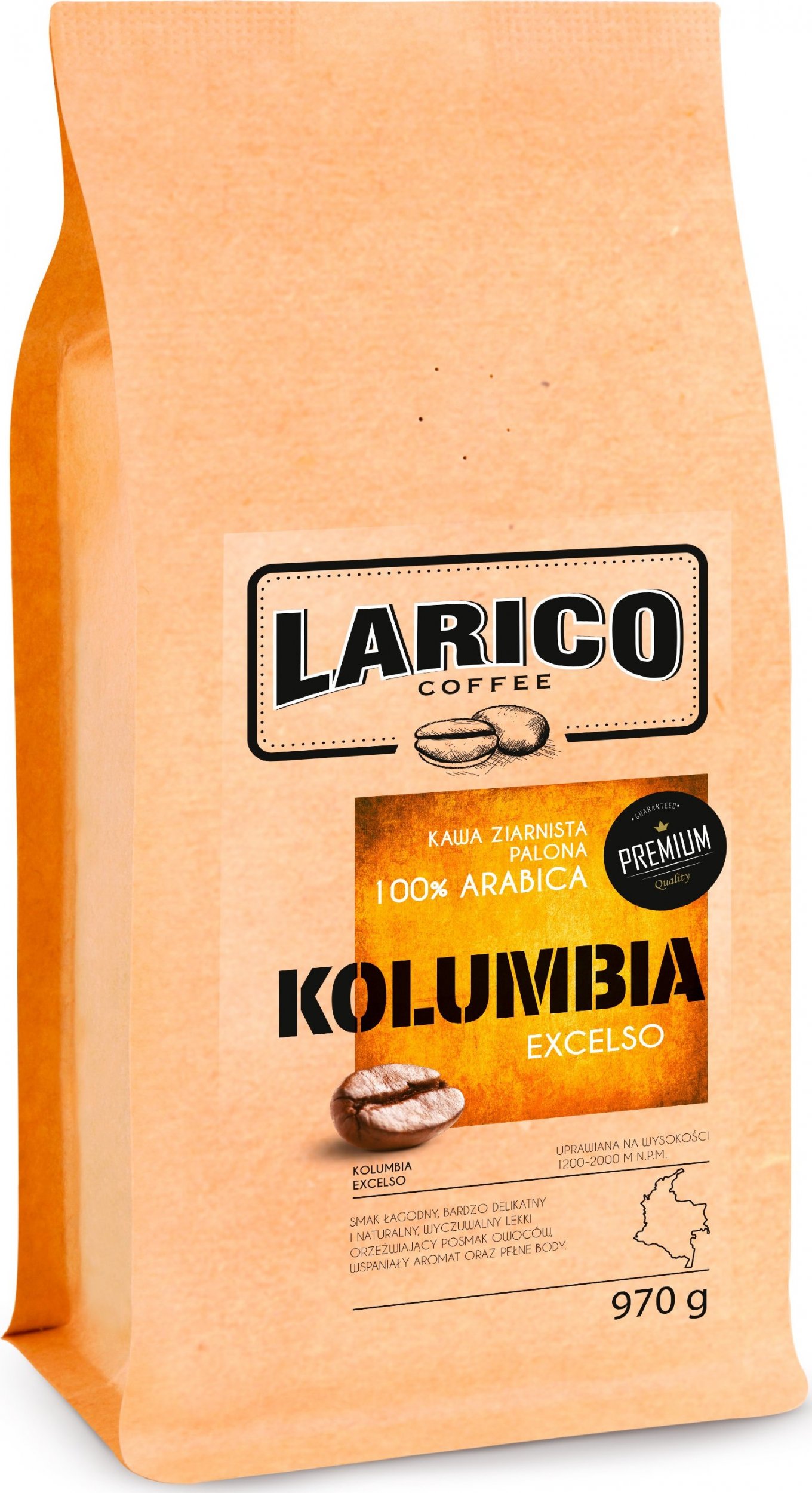 Kawa ziarnista Kolumbia Excelso 970 g SP-896075 (5906874896075) piederumi kafijas automātiem