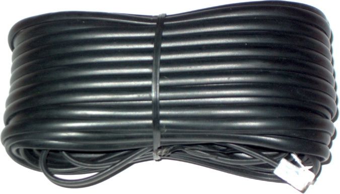 Kabel telefoniczny prosty 10m Czarny (TEL0033-10) TEL0033-10 (5901436719076) tīkla kabelis