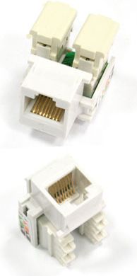 NetRack modul 1xRJ45 Keystone Jack kat. 5e UTP KJ07 (NP1101) NP1101 (5907418854032) tīkla kabelis